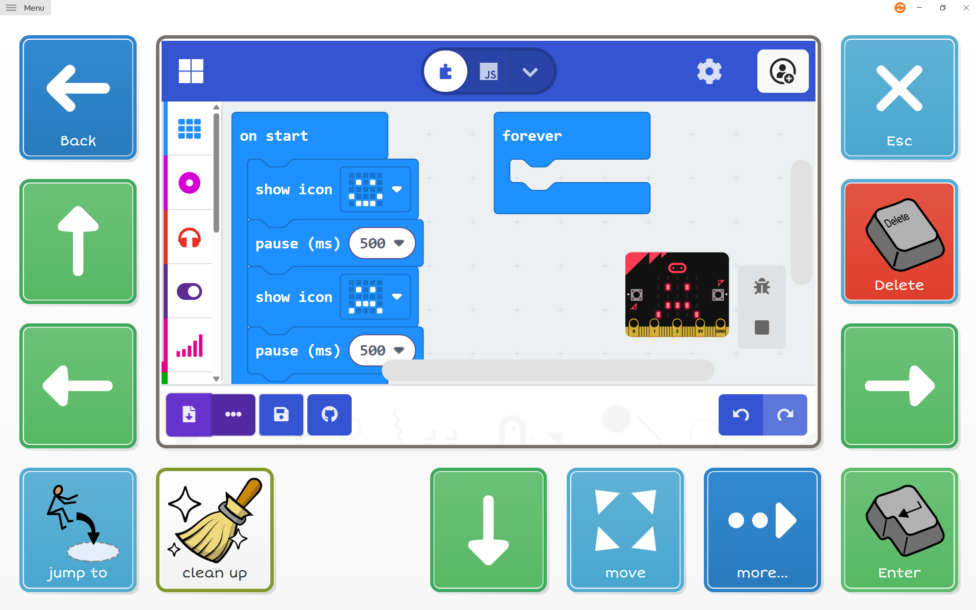 Grid-based access interface